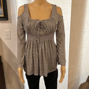 Gray Cold should tunic shirt szM